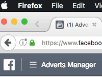 Facebook Adverts Manager